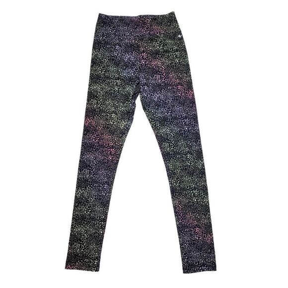 2/$20 Athletic Works Black With Colourful Pattern Leggings Pants Size: Youth XL - Picture 1 of 7
